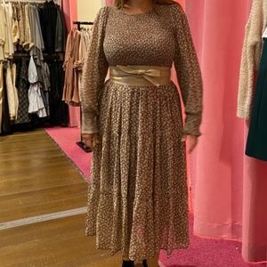 Smocked Top Floral Maxi Dress